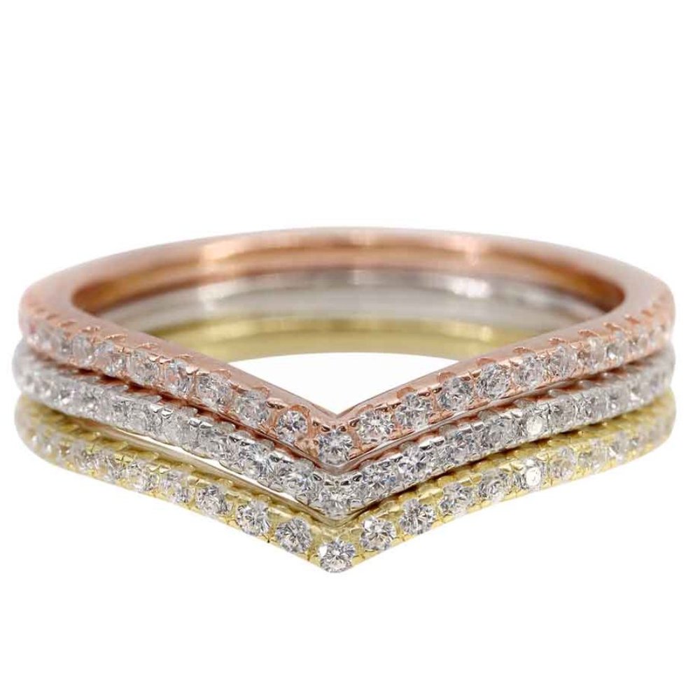 3 Tone V Shape Stackables
